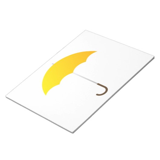 Yellow Umbrella Notitieblok (Schuin)