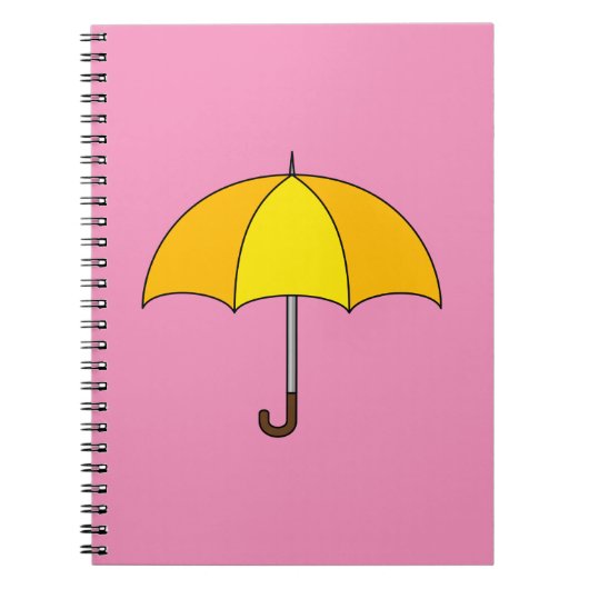 Yellow Umbrella Notitieboek (Voorkant)