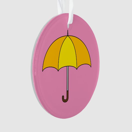 Yellow Umbrella Ornament (voorkant)