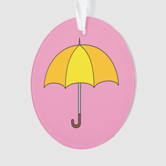 Yellow Umbrella Ornament (voorkant)