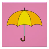 Yellow Umbrella Perfect Poster (Voorkant)