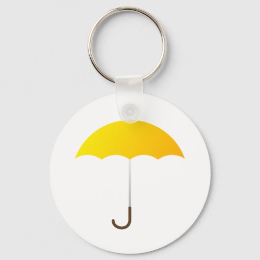 Yellow Umbrella Sleutelhanger (Voorkant)
