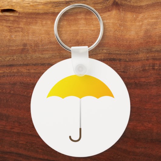 Yellow Umbrella Sleutelhanger (Voorkant)