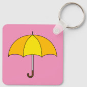 Yellow Umbrella Sleutelhanger (Achterkant)