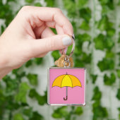 Yellow Umbrella Sleutelhanger (Hand)
