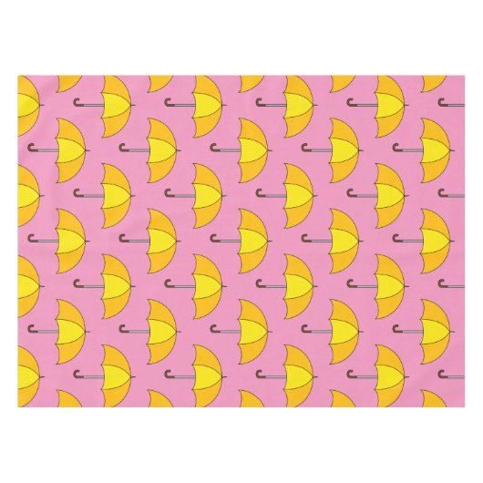 Yellow Umbrella Tafelkleed (Voorkant (Horizontaal))