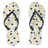 yellow Valentine's Day Teenslippers (Voetbed)
