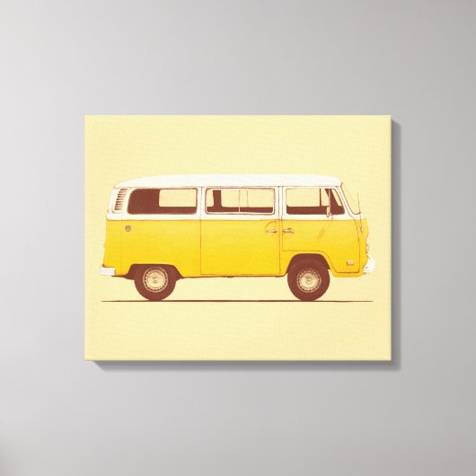 Yellow Van | Florent Bodart Canvas Afdruk (Voorkant)