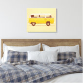 Yellow Van | Florent Bodart Canvas Afdruk (Insitu (Slaapkamer))