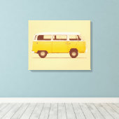 Yellow Van | Florent Bodart Canvas Afdruk (Insitu (Houten vloer))