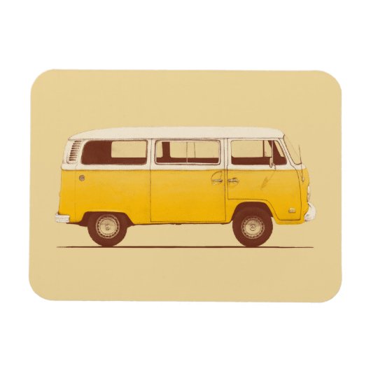Yellow Van | Florent Bodart Magneet (Horizontaal)
