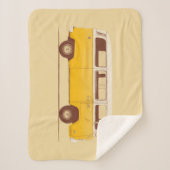 Yellow Van | Florent Bodart Sherpa Deken (Voorkant)