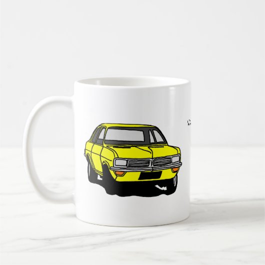 Yellow Vauxhall Viva HC Koffiemok (Links)