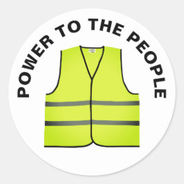 Yellow vest protest sticker