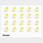 Yellow Viero Ronde Sticker (Vel)