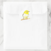 Yellow Viero Ronde Sticker (Tas)