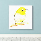 Yellow Viro Canvas Afdruk (Insitu (Houten vloer))