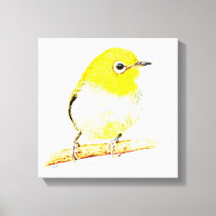 Yellow Viro Canvas Afdruk