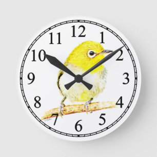 Yellow Viro Ronde Klok