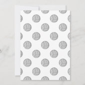 Yellow Volleyball Birthday Party Invites (Achterkant)