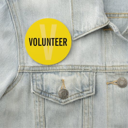 Yellow Volunteer Badge (In situ)
