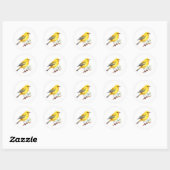 Yellow Warbler Bird Stickers (Vel)