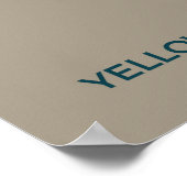 Yellow Warbler Migration Map – Minimalistische Vin Poster (Hoek)