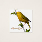 Yellow Warbler "Natuur's Gold" Printed Art Kaart (Voorkant)