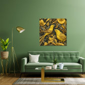 Yellow Warblers Canvas Afdruk