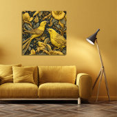 Yellow Warblers Canvas Afdruk