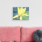 Yellow Water Lily Canvas Afdruk (Insitu (Woonkamer))