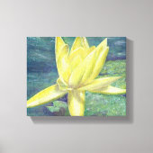 Yellow Water Lily Canvas Afdruk (Voorkant)
