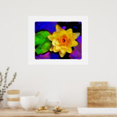 Yellow Water Lily, druk Poster (Keuken)