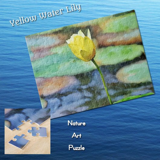 Yellow Water Lily Natuur Art Puzzel