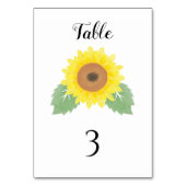 Yellow Watercolor Sunflower Wedding  Kaart (Voorkant)