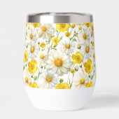 Yellow Watercolor Wildflower Pattern  (Achterkant)