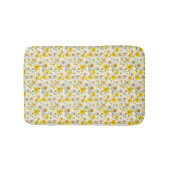Yellow Watercolor Wildflower Pattern  Badmat (Voorkant)