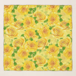 Yellow waterverf rozen patroon sjaal<br><div class="desc">Naadloos patroon gemaakt van gele rozen,  geschilderd met waterverven.</div>