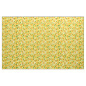 Yellow waterverf rozen patroon stof (Yard (91,4 cm))