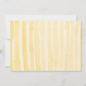 Yellow Waterverf Summer Soiree Party Invitation Kaart (Achterkant)