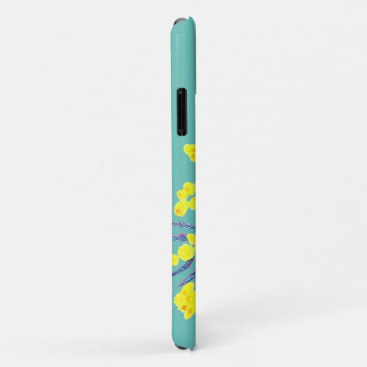 Yellow Wattle Mimosa Australische bloemkunst Case-Mate iPhone Case (Achterkant/rechts)