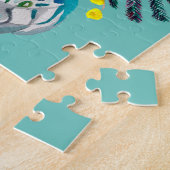 Yellow Wattle Mimosa Australische bloemkunst Legpuzzel (Zijkant)