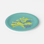 Yellow Wattle mimosa flower art Papieren Bordje (Gekanteld)