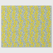 Yellow Wattle Wildflower Australië Cadeaupapier (Vlak)