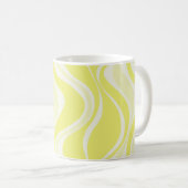 Yellow Waves Mug Koffiemok (Voorkant rechts)