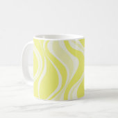 Yellow Waves Mug Koffiemok (Voorkant links)