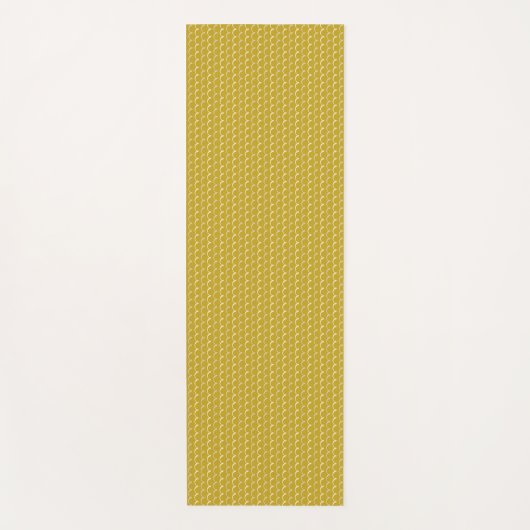 Yellow Waves Pattern Yoga Mat (Voorkant)