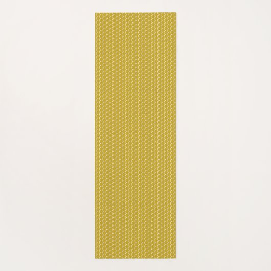 Yellow Waves Pattern Yoga Mat (Achterkant)