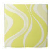 Yellow Waves Tile Tegeltje (Voorkant)