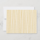 Yellow Wavy Border gepersonaliseerde notitie Kaart Notitiekaartje (Achterkant)